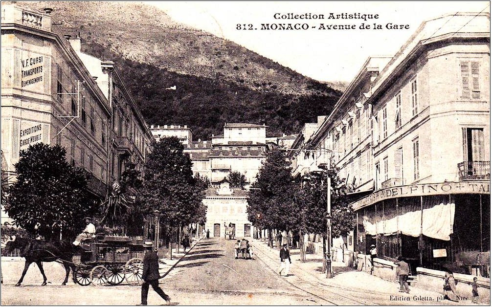 Timbres-Poste Stamps Gare de Monaco Interior Steam Train